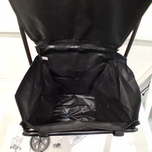 JIALIJIU FOLDING SHOPPING CART WITH WATERPROOF BAG - 23GAL TOTAL CAP - BLACK image 4