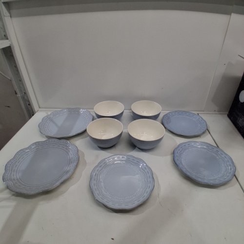12PC PFALTZGRAFF ECO FRIENDLY VERSATILE DECORATIVE DINNERWARE SET - SERAPHINA BLUE (MODEL: PF12SERAPHINAB) image 2