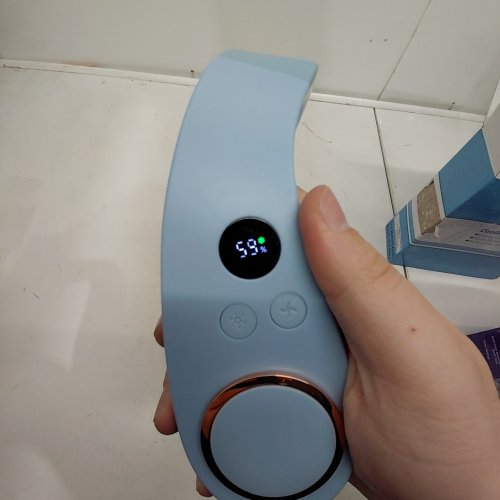 COOLING PLATE NECK FAN - LIGHT BLUE image 2