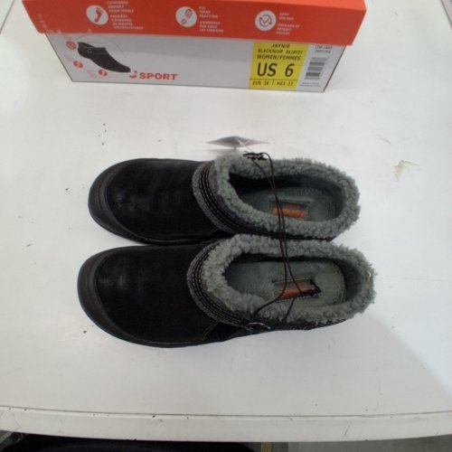 WOMEN'S J SPORT FLEECE-LINED SLIP-ON SHOES - US 6 - BLACK image 3