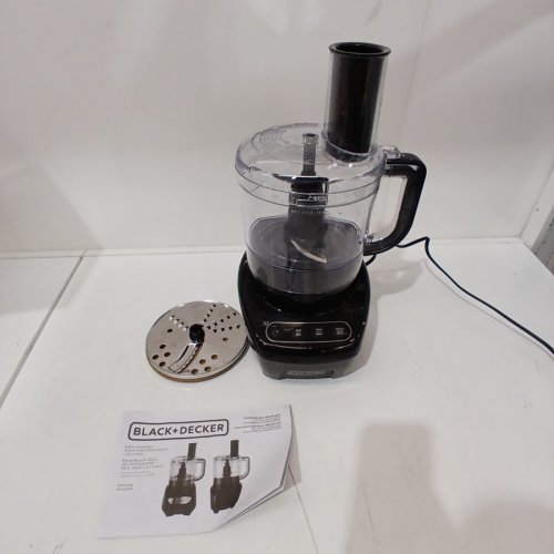 BLACK+DECKER FOOD PROCESSOR WITH STAINLESS STEEL BLADE - 8-CUP CAPACITY- BLACK (MODEL: FP4200) image 3