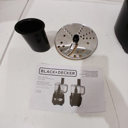 BLACK+DECKER FOOD PROCESSOR WITH STAINLESS STEEL BLADE - 8-CUP CAPACITY- BLACK (MODEL: FP4200) image 7