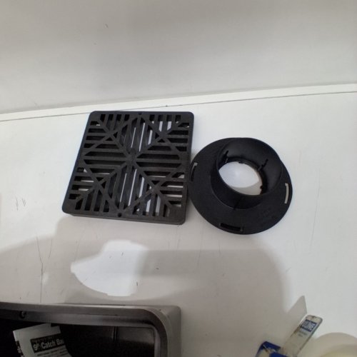 NDS SQUARE CATCH BASIN DRAIN KIT WITH 2 OPENINGS- 9"- BLACK (MODEL :NDS900BKITRTL1PK) image 3