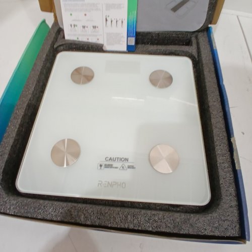 RENPHO ELIS 1 SMART BATHROOM SCALE WITH APP CONNECTION - 400LBS CAPACITY - WHITE (MODEL: ES-CS20M-W) image 4