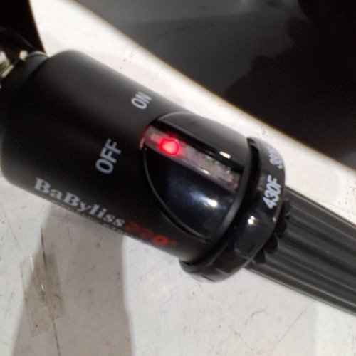 BABYLISSPRO CERAMIC CURLING IRON WITH SPRING HANDLE - 1" - BLACK (MODEL: BABC100SNC) image 2