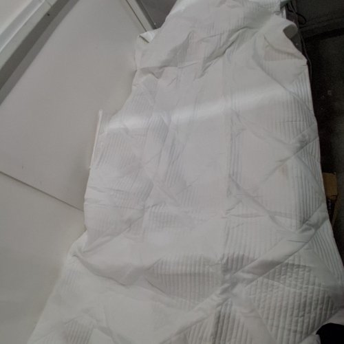 3PC  pleated quilt set - CALIFORNIA KING - WHITE image 2