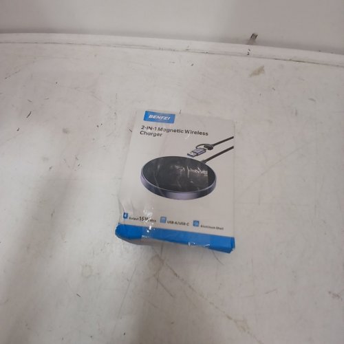 BENFEI MAGNETIC MAG SAFE WIRELESS CHARGER PAD - 15W - BLACK/GREY (MODEL: 000401 ) image 5