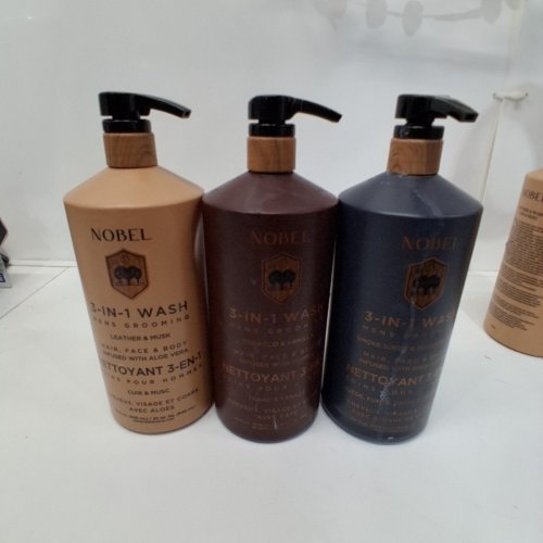 3PC ASSORTED NOBEL MEN'S GROOMING 3-IN-1 WASH SET - 32 OZ EACH (ITEM: 2053438) image 2
