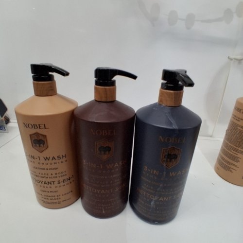 3PC ASSORTED NOBEL MEN'S GROOMING 3-IN-1 WASH SET - 32 OZ EACH (ITEM: 2053438) image 4