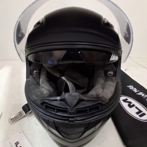 ILM MOTORCYCLE SNOWMOBILE FULL FACE HELMET WITH FOG RESISTANT LENS - M 57-58- MATTE BLACK - (MODEL:ILM-129) image 4