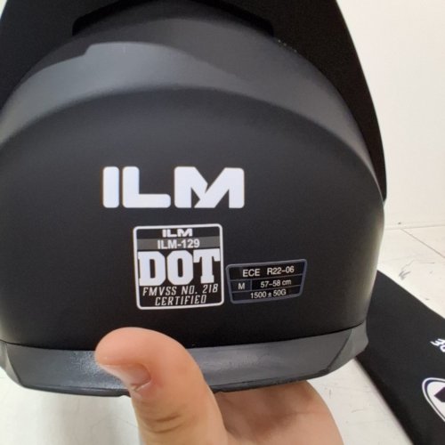 ILM MOTORCYCLE SNOWMOBILE FULL FACE HELMET WITH FOG RESISTANT LENS - M 57-58- MATTE BLACK - (MODEL:ILM-129) image 7
