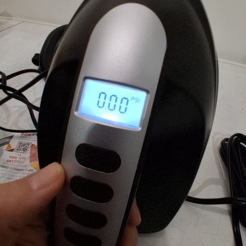 SERENELIFE ELECTRIC AIR PUMP COMPRESSOR/INFLATOR - DC 12V 110 WATTS - SILVER/BLACK (MODEL: SLPUMP20) image 2