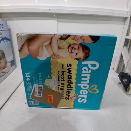 144PK PAMPERS SWADDLERS DISPOSABLE BABY DIAPERS - SIZE 2 (10-22LBS) image 2