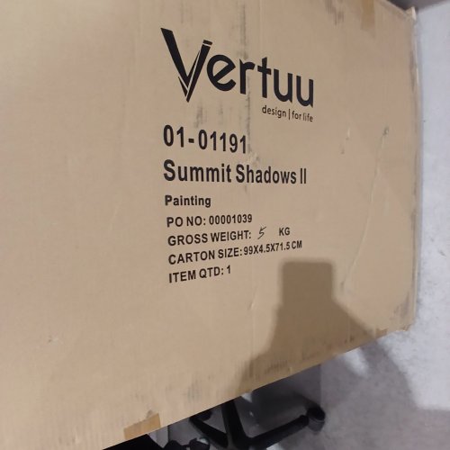 VERTUU FRAMED SUMMIT SHADOWS II PAINTING -26" X 37" - BEIGE (MODEL: 01-01191) image 5