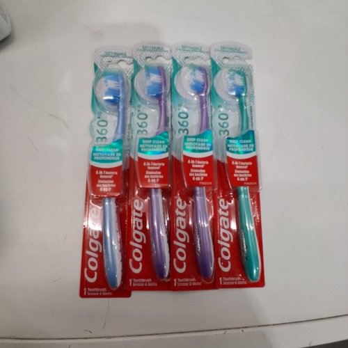 4PK ASSORTED COLGATE SOFT DEEP CLEAN 360 TOOTHBRUSHES - ASSORTED COLOURS image 2