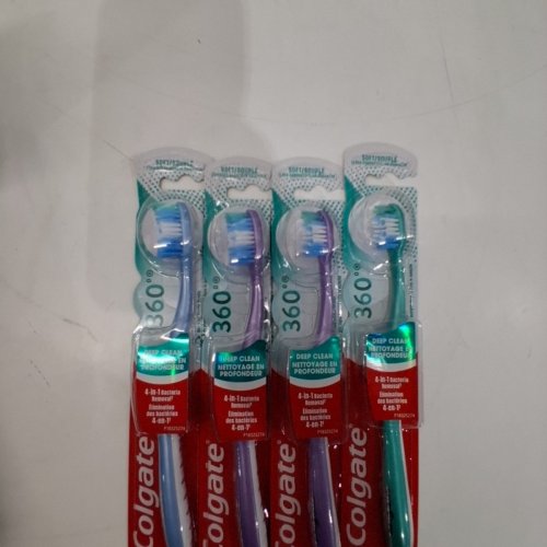4PK ASSORTED COLGATE SOFT DEEP CLEAN 360 TOOTHBRUSHES - ASSORTED COLOURS image 3