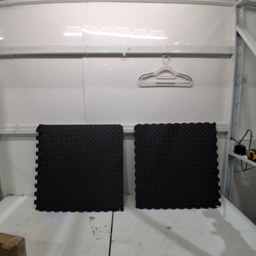 6PK CAP INTERLOCKING FOAM PUZZLE EXERCISE MATS - 24" X 24" X 1/2" - BLACK (MODEL: MTIS-1206) image 2