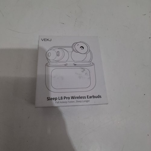 VEKJ L8 PRO BLUETOOTH 5.4 MINI WIRELESS SLEEP EARBUDS WITH MULTIFUNCTIONAL TOUCH SCREEN FOR IOS/ANDROID - BLACK (MODEL: L8 PRO) image 2