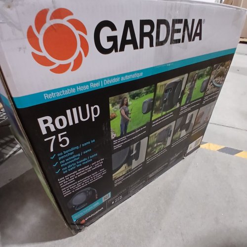 GARDENA WALL MOUNTED RETRACTABLE REEL WITH HOSE GUIDE - 75FT - GREY / TEAL image 6