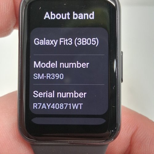 SAMSUNG GALAXY FIT3 BLUETOOTH FITNESS TRACKING SMART BAND - DARK GREY (MODEL: ‎SM-R390) image 5