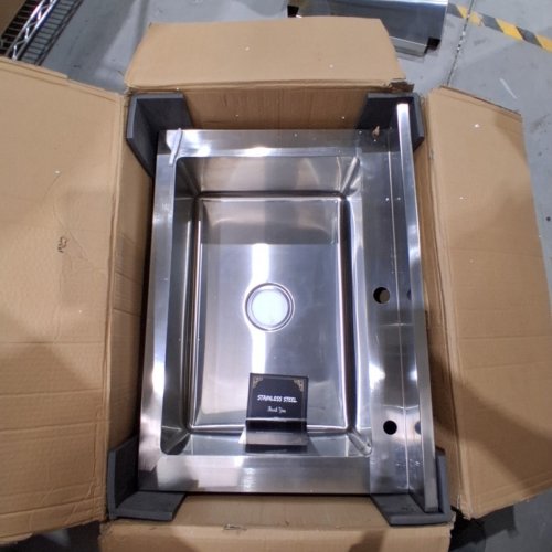 STAINLESS STEEL KITCHEN WORKSTATION SINK - APPROXIMATE 19.6" X 31.4" X 19.6" - STAINLESS STEEL (ITEM: WED01-50-70SC) image 3