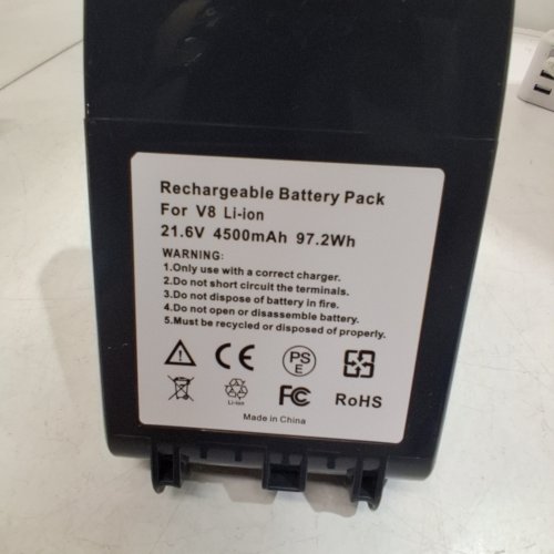 THIRD PARTY REPLACEMENT BATTERY FOR DYSON V8 VACUUM - 21.6 V 4500 MAH 97.2WH - GREY image 4