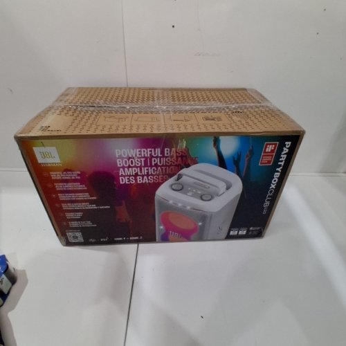 JBL PARTYBOX CLUB 120 - PORTABLE BLUETOOTH PARTY SPEAKER WITH FOLDABLE HANDLE - WHITE (MODEL:JBLPBCLUB120SWAM) image 10
