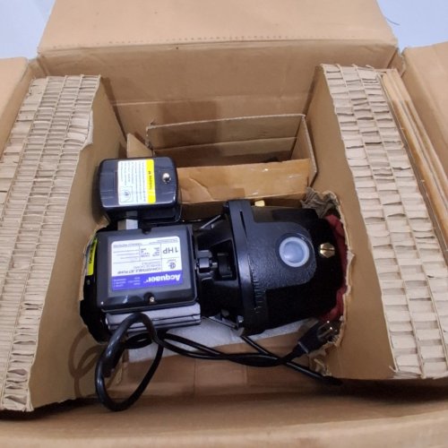 ACQUAER SHALLOW/DEEP WELL JET PUMP CAST IRON CONVERTIBLE PUMP - 1HP - UP TO 25FT OR 90FT - 115/230V - MAX 1554 GPH - BLACK (MODEL: CJE100-1) image 2