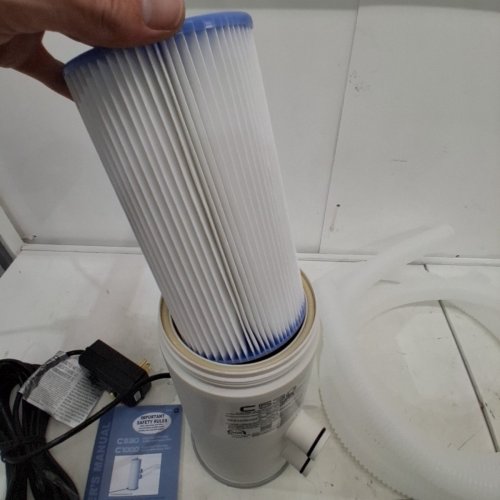 INTEX C530 KRYSTAL CLEAR CARTRIDGE FILTER PUMP FOR ABOVE GROUND POOLS - 530 GPH - WHITE (MODEL: 26603EG) image 2