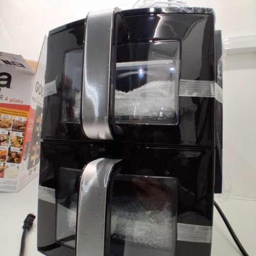 GOURMIA 4 DISH DUAL BASKET AIR FRYER WITH SYNC COOK - 11QT - BLACK (MODEL: 3333015) image 5