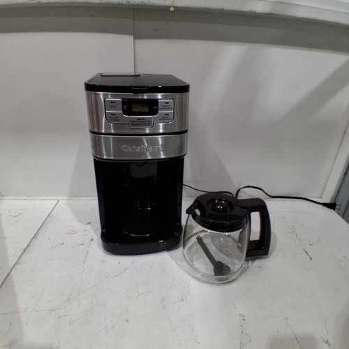 CUISINART AUTOMATIC GRIND AND BREW COFFEEMAKER WITH 1-4 CUP SETTING AND AUTO-SHUTOFF - 12 CUPS - BLACK/STAINLESS STEEL (MODEL: DGB-400C) image 3