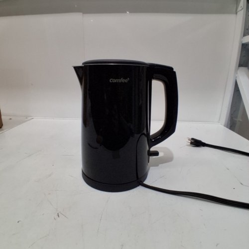 COMFEE ELECTRIC DOUBLE WALL STAINLESS STEEL INTERIOR KETTLE - 1.5L - 1500W - BLACK (MODEL: CKT001) image 3