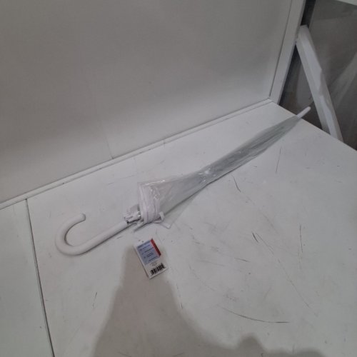 THE WEATHER STATION RAIN UMBRELLA - 32" - CLEAR /GREY image 2