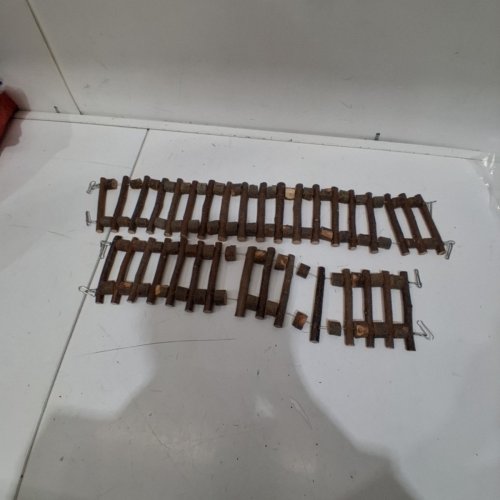 2PK WOODEN FAIRY GARDEN TWIG LADDERS - 18" - BROWN image 3