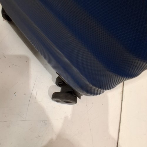 AMAZON BASICS HARDSIDE EXPANDABLE CARRY ON SPINNER TRAVEL LUGGAGE SUITCASE - 21" - BLUE image 3