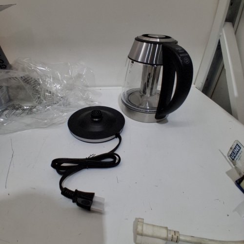 CHEFMAN DUAL-GLASS COOL TOUCH DIGITAL KETTLE WITH TEA INFUSER - 1500W - 1.7L - STAINLESS STEEL/BLACK (MODEL: RJ11-17-CTI-DG/1992747) image 3