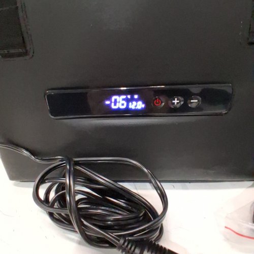 PORTABLE ELECTRIC REFRIGERATOR FREEZER COMPRESSOR BACKPACK FOR CAMPING - 12V/13.7QT - BLACK (MODEL: QCD13) image 2