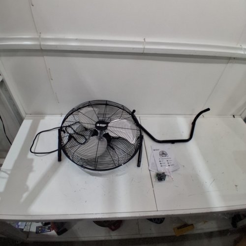BEYOND BREEZE HIGH VELOCITY HEAVY DUTY 3-SPEED INDUSTRIAL FLOOR FAN WITH 360° TILT - 20" - BLACK (MODEL: CFHV20-EC) image 3