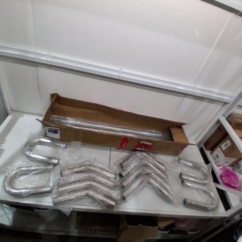16PC CUSTOM DIY EXHUAST PIPE KIT - UNIVERSAL - SILVER image 2