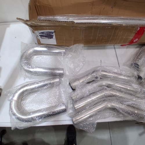 16PC CUSTOM DIY EXHUAST PIPE KIT - UNIVERSAL - SILVER image 3