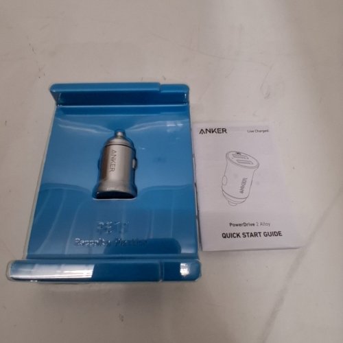 ANKER POWERDRIVE 2 ALLOY CAR CHARGER - 24W - SILVER (MODEL: A2727H41-1) image 2