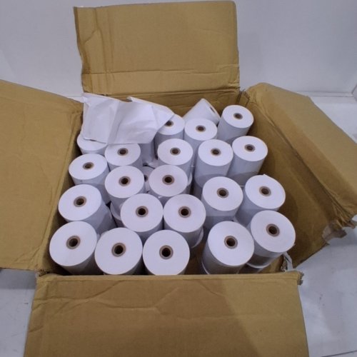 50PK BPA-FREE THERMAL PAPER RECEIPT ROLLS - 3-1/8" X 220FT - 0.5" ID CORE - WHITE (MODEL: CR8076TB) image 2
