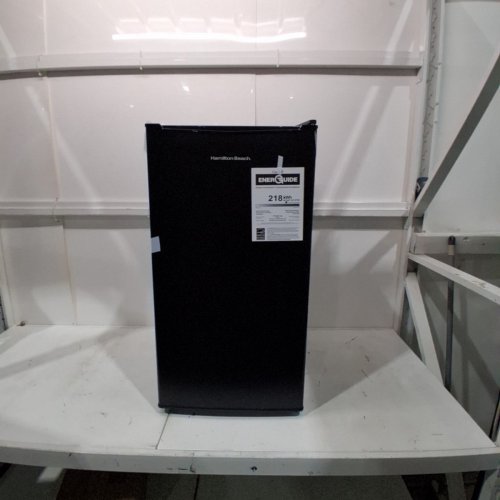 HAMILTON BEACH SINGLE DOOR COMPACT REFRIGERATOR - 3.3CU FT - BLACK (MODEL: HBR33MBKE02) image 5