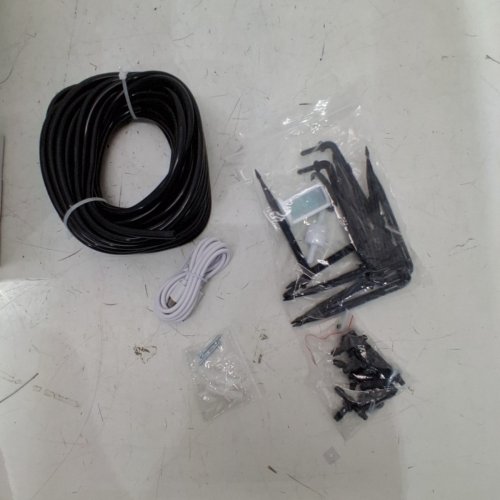 SOLAR POWERED AUTOMATIC DRIP IRRIGATION KIT - UP TO 10 POTS - 32 FEET - BLACK/WHITE (MODEL: SOP17) image 3