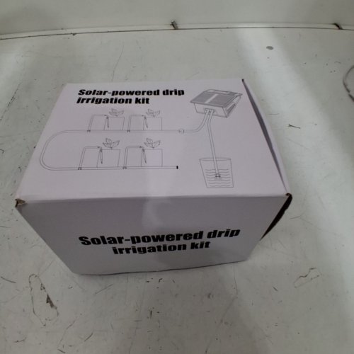 SOLAR POWERED AUTOMATIC DRIP IRRIGATION KIT - UP TO 10 POTS - 32 FEET - BLACK/WHITE (MODEL: SOP17) image 4