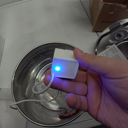 PLUG IN PET WATER FOUNTAIN WITH LED LIGHT - 3.7L - STAINLESS STEEL (MODEL: OC-10TY10) image 2