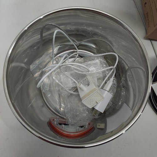 PLUG IN PET WATER FOUNTAIN WITH LED LIGHT - 3.7L - STAINLESS STEEL (MODEL: OC-10TY10) image 3
