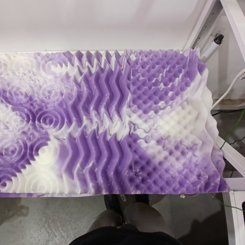 DREAMSMITH 7-ZONE FULL MEMORY FOAM MATTRESS TOPPER - 3" THICKNESS - DOUBLE/FULL 54" X 75" - PURPLE / WHITE image 4