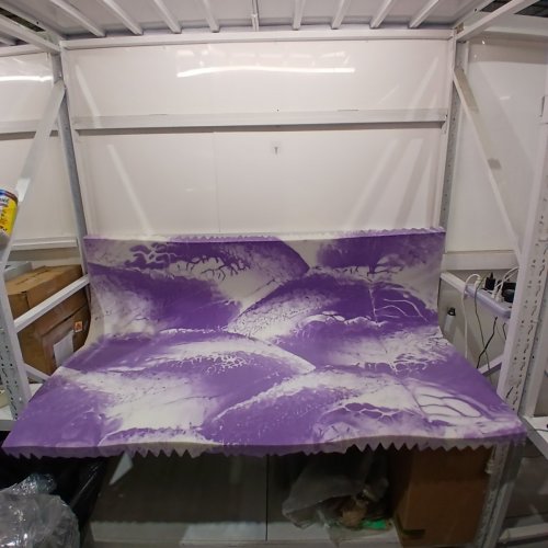 DREAMSMITH 7-ZONE FULL MEMORY FOAM MATTRESS TOPPER - 3" THICKNESS - DOUBLE/FULL 54" X 75" - PURPLE / WHITE image 7