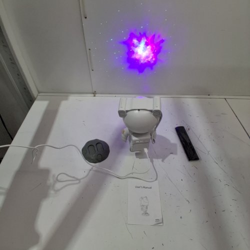 UNBRANDED ASTRONAUT GALAXY LIGHT PROJECTOR - 8.9" - WHITE/BLACK (MODEL: TYD-YHY-001) image 2